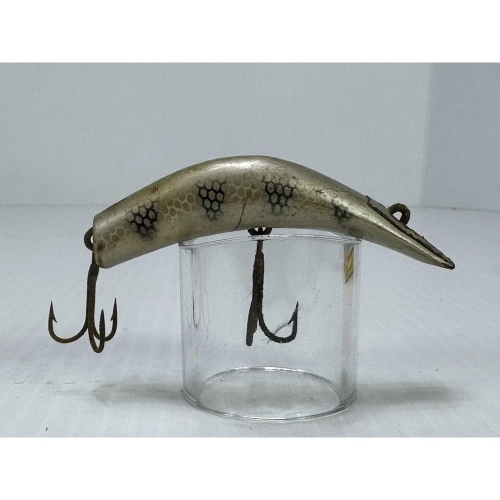 Vintage Kautzky Lazy Ike 3 Wooden Fishing Lure Original Box Is In Ruff Shape